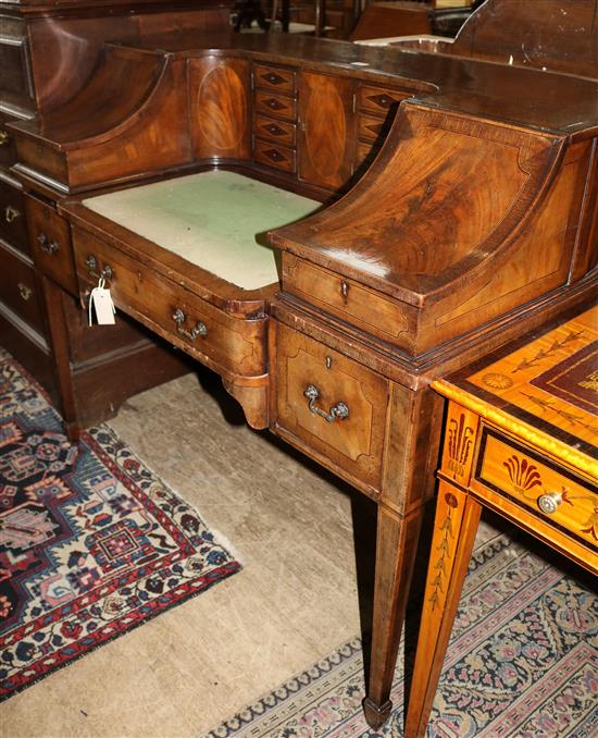 George III style mahogany Carlton House desk